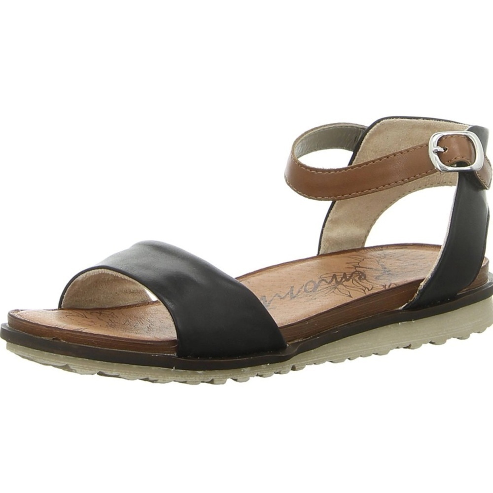 REMONTE classic leather comfortable sandals in black size 41